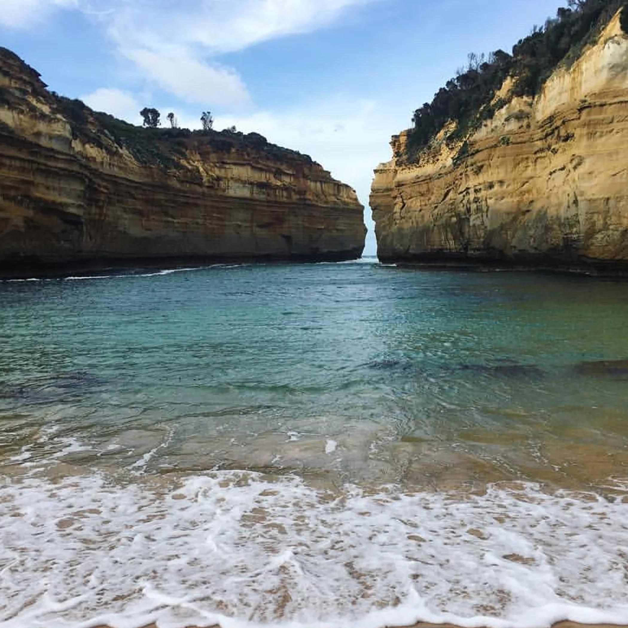island arch collapsed limestone remains coastline