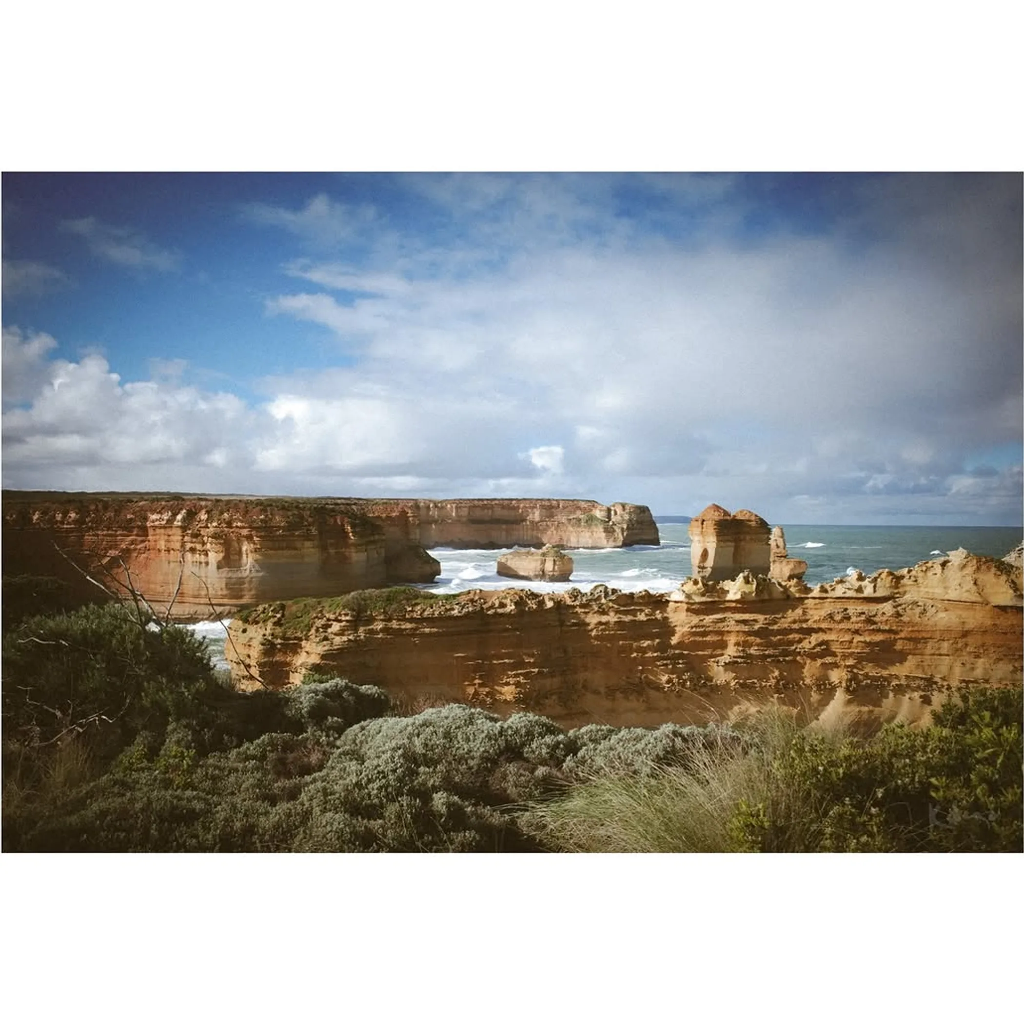 razorback narrow limestone rock formation sea